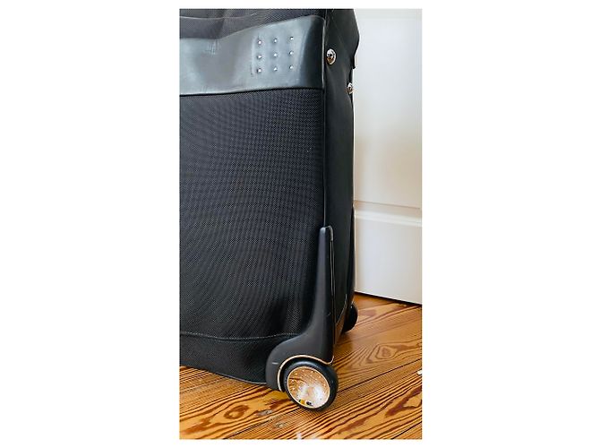 Autre Marque Trolley TUMI Weekend in pelle nera e nylon Nero Argento - vista 5