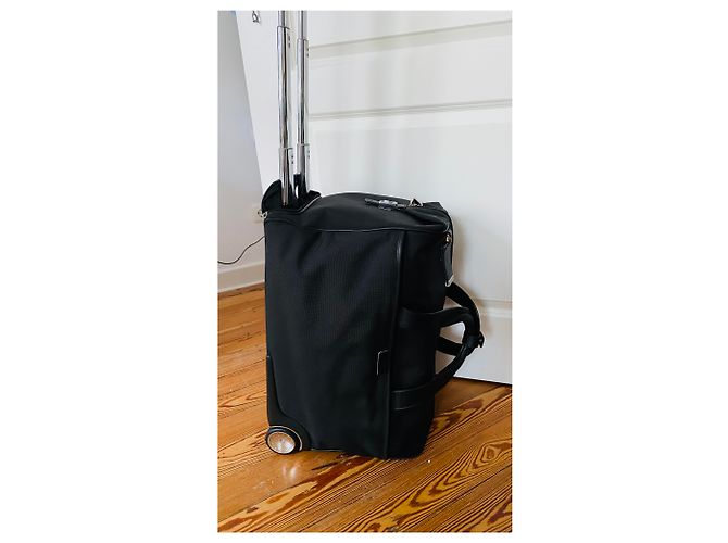 Autre Marque Trolley TUMI Weekend in pelle nera e nylon Nero Argento - vista 6