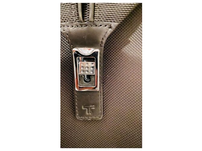 Autre Marque Trolley TUMI Weekend in pelle nera e nylon Nero Argento - vista 7