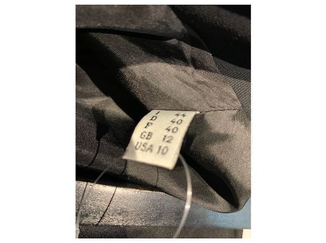 Moschino Black Blazer with Grey Wool Stitching - view 6