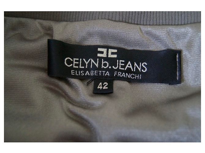 Falda Elisabetta Franchi Beige - vista 4