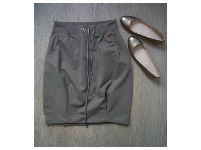 Falda Elisabetta Franchi Beige - vista 5