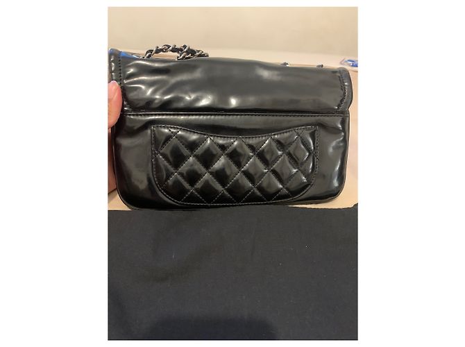 Borsa piccola con patta per rossetto Chanel Nero - vista 2