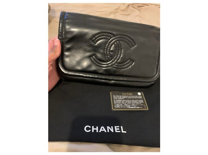 Borsa piccola con patta per rossetto Chanel Nero - vista 3