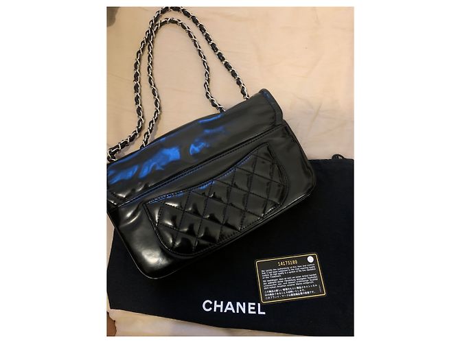 Borsa piccola con patta per rossetto Chanel Nero - vista 4