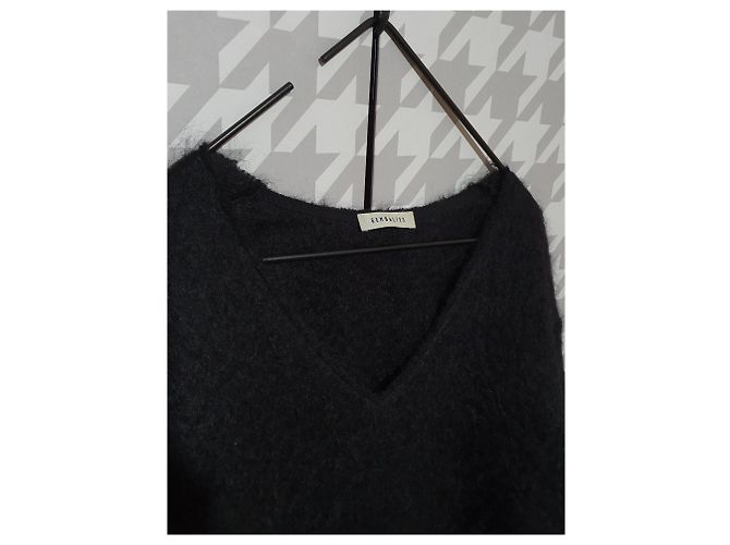 Autre Marque Suéter oversize de mohair negro Gembalies M - vista 2