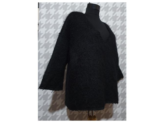 Autre Marque Suéter oversize de mohair negro Gembalies M - vista 4
