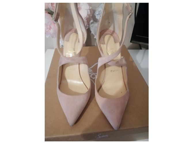 Christian Louboutin Marlenarock 100 Pumps Rosa Samt Größe 39 - Ansicht 12