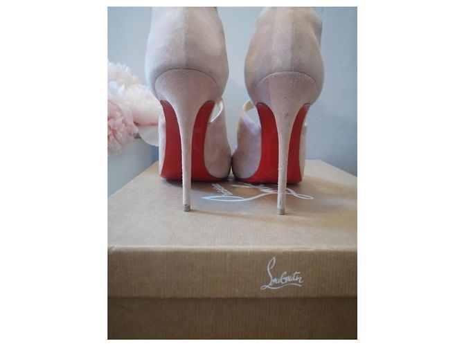 Christian Louboutin Marlenarock 100 Pumps Rosa Samt Größe 39 - Ansicht 3