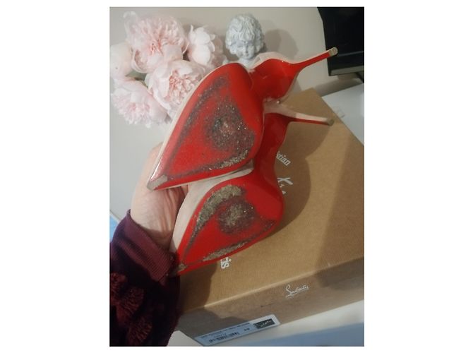Christian Louboutin Marlenarock 100 Pumps Rosa Samt Größe 39 - Ansicht 8