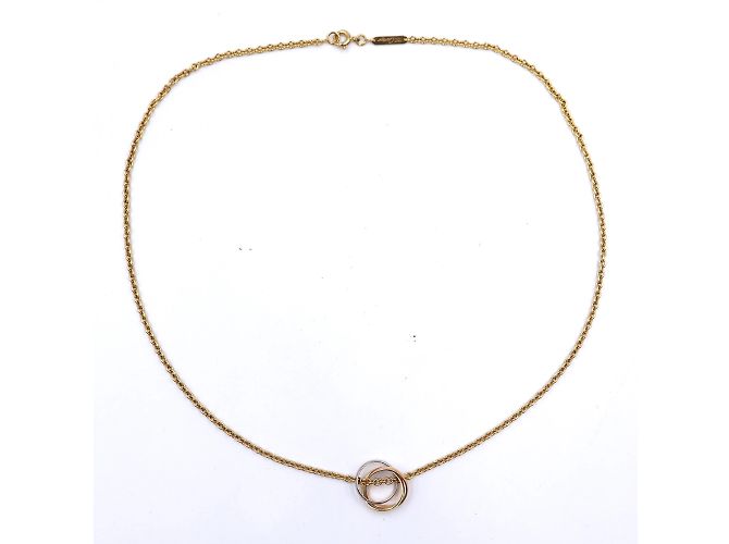Love cartier 18K Gold 750 Collana con ciondoli Trinity Ring - vista 3