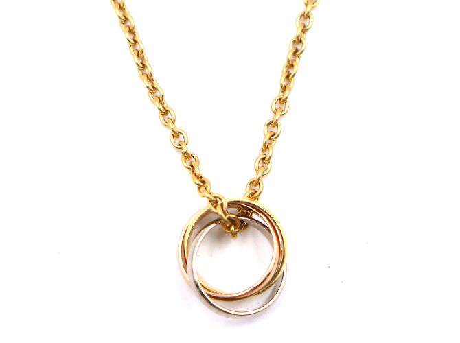 Love cartier 18K Gold 750 Collana con ciondoli Trinity Ring - vista 5