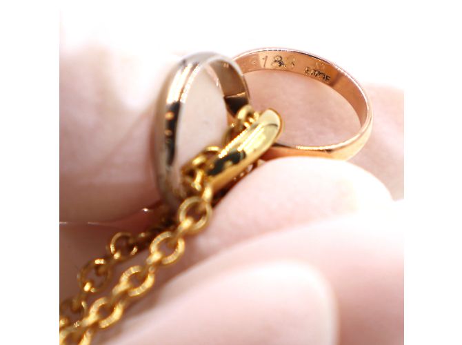 Love cartier 18K Gold 750 Collana con ciondoli Trinity Ring - vista 9