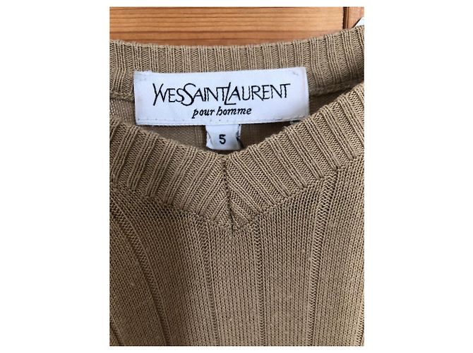 Yves Saint Laurent beige Pullover, Gut wie neu - Ansicht 2
