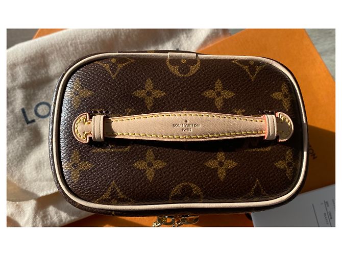 Louis Vuitton Nice Nano Marrón de Tela Castaño - vista 2