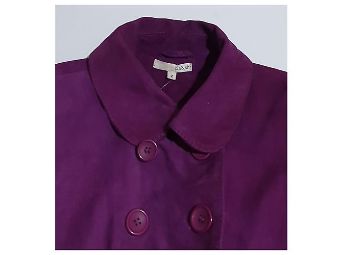 Ba&Sh Lederjacke lila - Ansicht 4