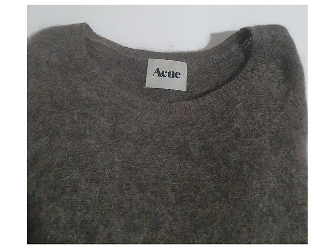 Suéter Acne Wham de mohair marrón Castaño - vista 5