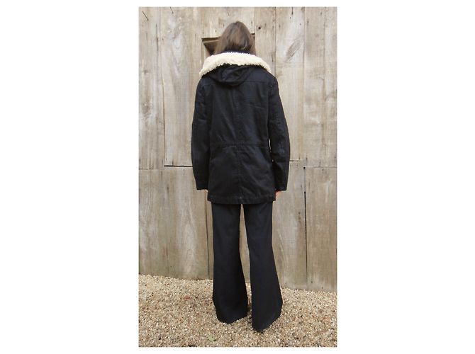 parka Iro tamaño 38 (2) Negro - vista 2