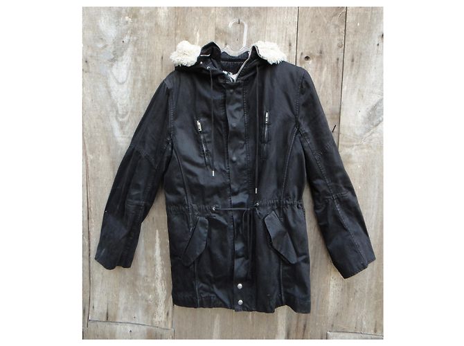 parka Iro tamaño 38 (2) Negro - vista 4