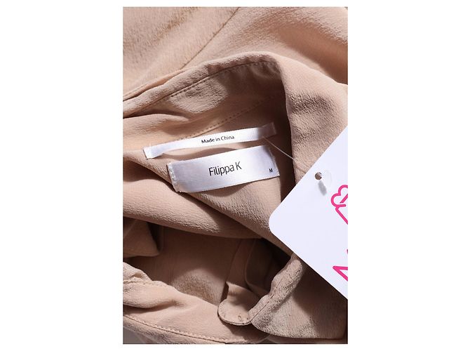 Filippa K Seidenhemd Beige M - Ansicht 3
