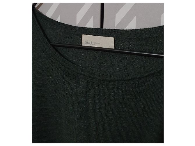 Autre Marque Maglione Aiayu Verde Scuro Cashilama M - vista 5