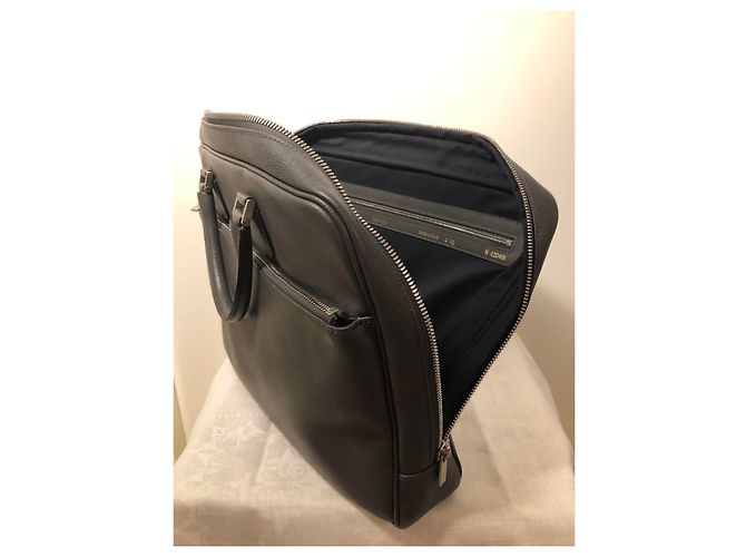 Valextra BRIEFCASE CLASSIQUE ACCADEMIA Gris - vue 2