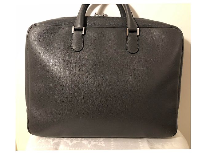 Valextra BRIEFCASE CLASSIQUE ACCADEMIA Gris - vue 3