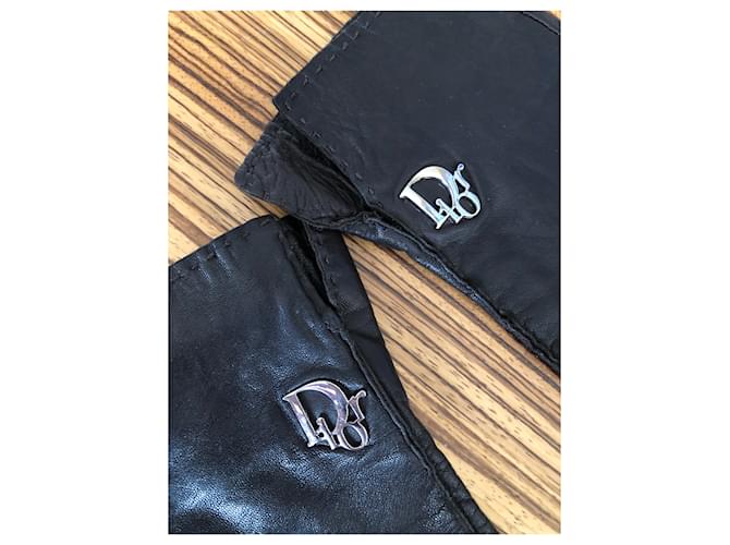 Dior Lederhandschuhe Dunkelbraun - Ansicht 5