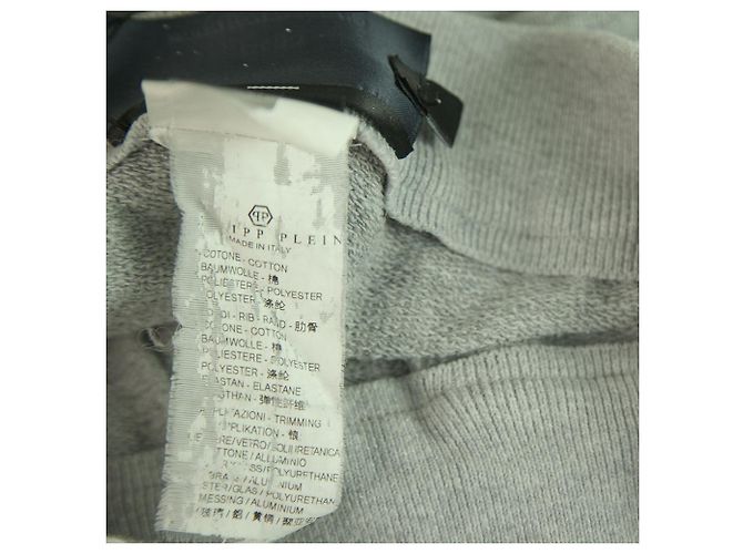 Philipp Plein Grau Schwarz Logo Jogginghose Hose Hose Größe S. - Ansicht 4