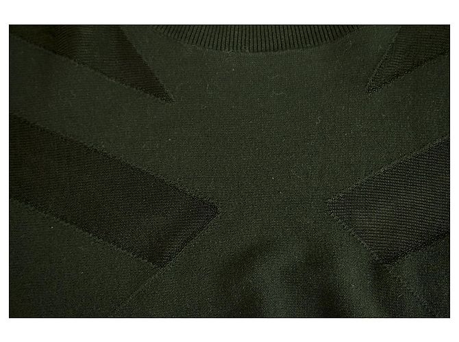 Surface To Air Superficie all'aria Maglia nera in cotone e viscosa con pannelli trasparenti Taglia camicetta 34 Nero - vista 5