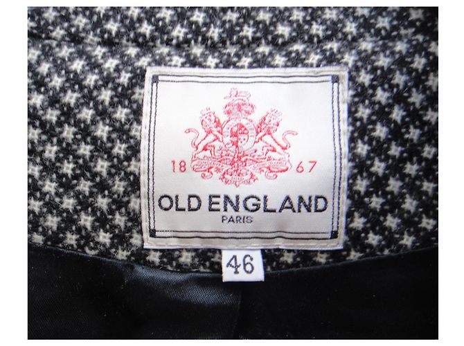 Old England viejo abrigo de inglaterra 46 Negro - vista 3