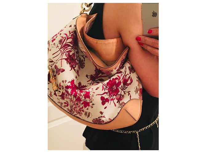 Ophidia Set Borsa e Portafoglio Gucci Rosso Cognac Bordò Crema - vista 11