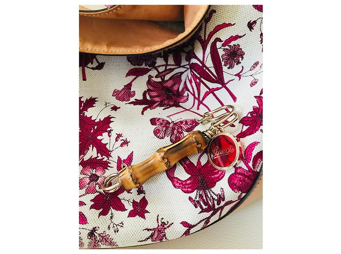 Ophidia Set Borsa e Portafoglio Gucci Rosso Cognac Bordò Crema - vista 3