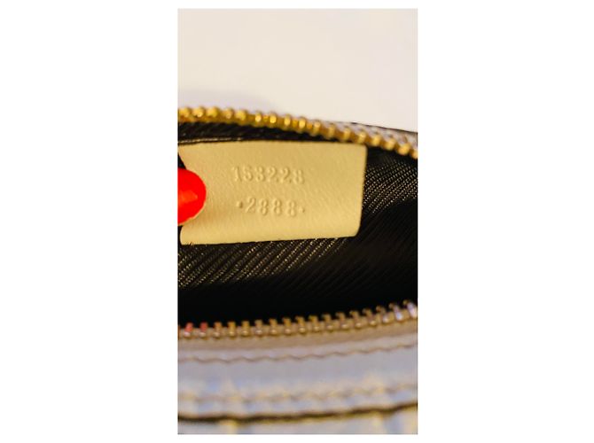Beauty Case Gucci Vinity in Pelle Beige Grigio - vista 8
