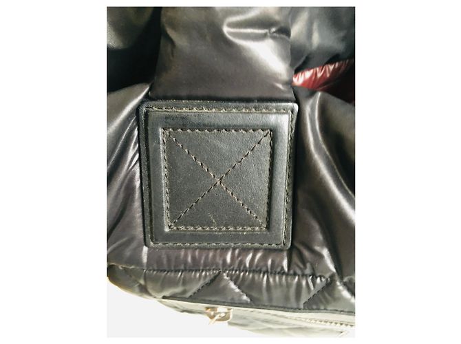 Borsa Chanel Coco Cocoon nera in pelle e nylon Nero Silver hardware - vista 6