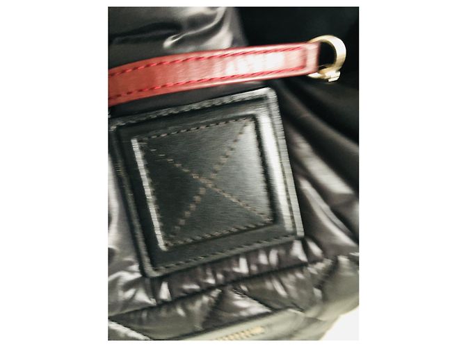 Borsa Chanel Coco Cocoon nera in pelle e nylon Nero Silver hardware - vista 8