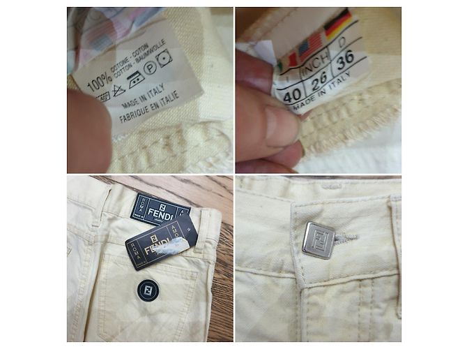 Fendi Vintage gelbe Hose - Ansicht 3