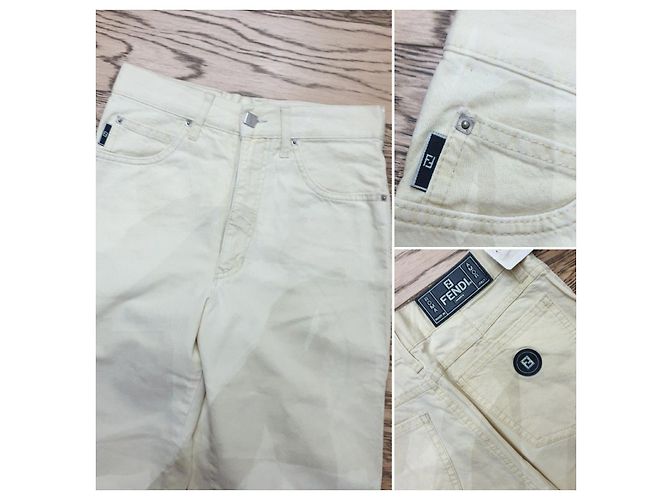 Fendi Vintage gelbe Hose - Ansicht 4