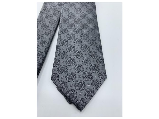 Chanel Cravates Gris - vue 3