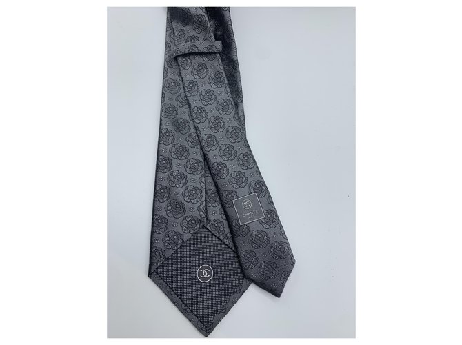 Chanel Cravates Gris - vue 4