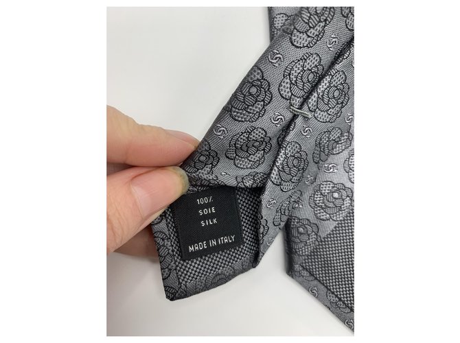 Chanel Cravates Gris - vue 5