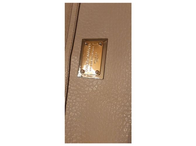 Dolce & Gabbana Borsa Sicily in pelle crema Crudo - vista 10