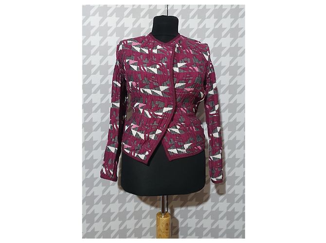 Blazer Maje Rosa e Viola in Cotone e Viscosa Taglia 36 Multicolore Porpora - vista 4