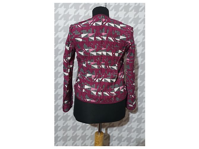 Blazer Maje Rosa e Viola in Cotone e Viscosa Taglia 36 Multicolore Porpora - vista 6