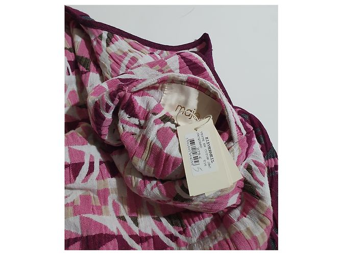 Blazer Maje Rosa e Viola in Cotone e Viscosa Taglia 36 Multicolore Porpora - vista 7