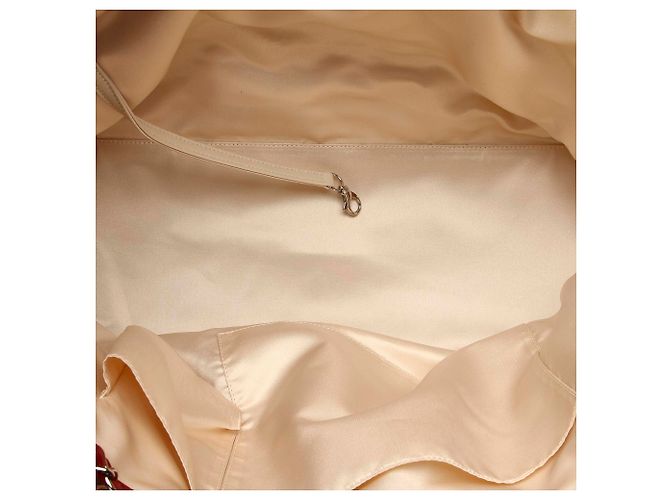 Mademoiselle Chanel Red East / West Lammfell Leder Einkaufstasche Rot - Ansicht 5