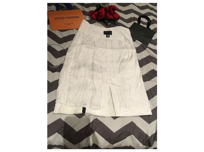 Gonna Roberto Cavalli con Fiori Ricamati Bianca e Nera Nero Bianco Bianco sporco - vista 13