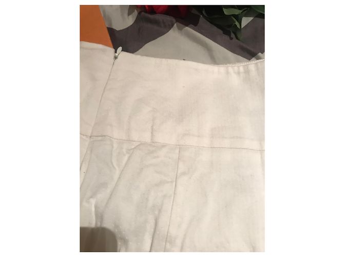 Gonna Roberto Cavalli con Fiori Ricamati Bianca e Nera Nero Bianco Bianco sporco - vista 7