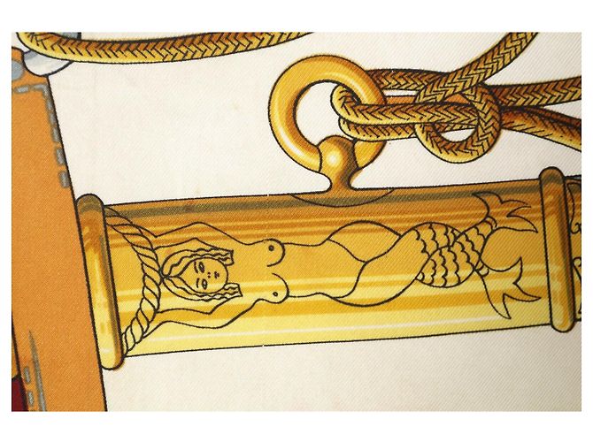 Hermès Hermes Cliquetis Seidenschal Rot Lila - Ansicht 5