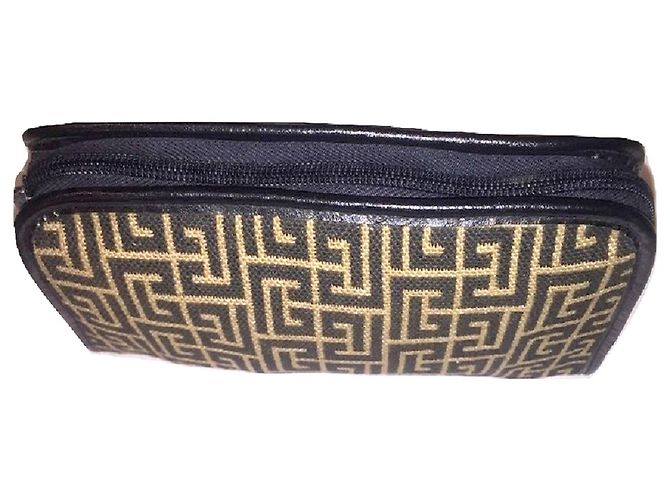 PIERRE BALMAIN mini pochette toile 1945 Noir Blanc - vue 3
